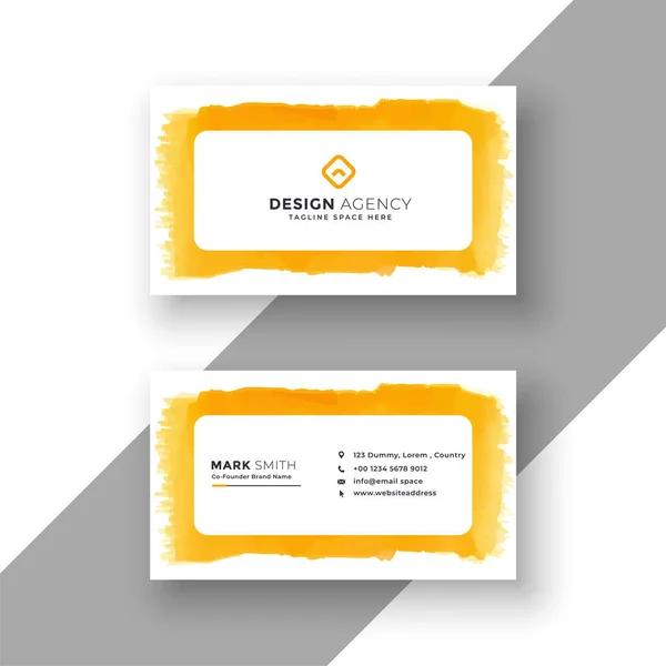 stylish watercolor business card template