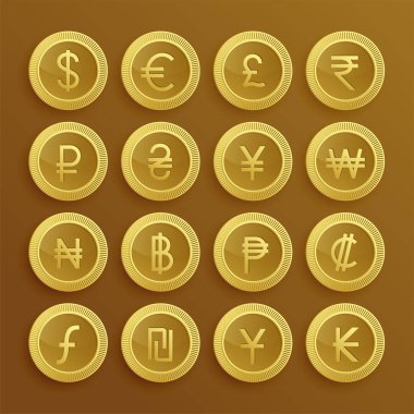 dolden para birimi simgeleri ve simge kümesi