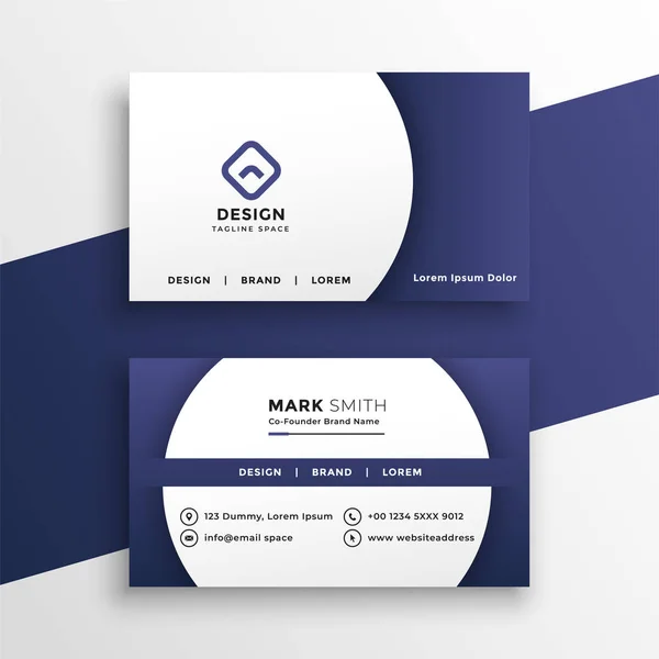 modern business card presentation template