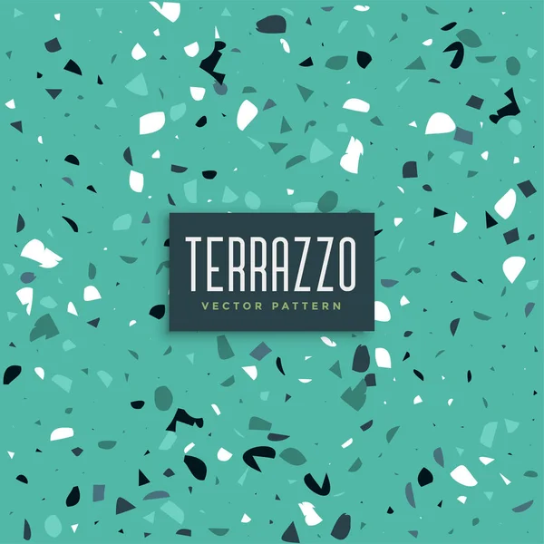 Blå Terrazzo Textur Mönster Bakgrund — Stock vektor