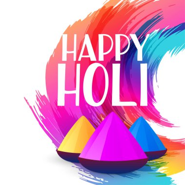 Soyut mutlu holi renkli arka plan