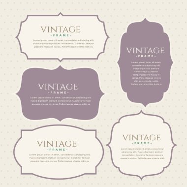 Tasarım klasik vintage etiketleri ayarlama