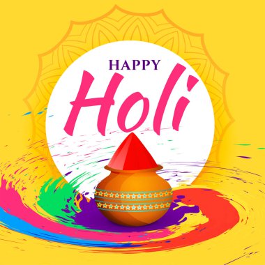 renkli mutlu holi festival arka plan