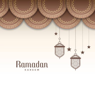 Dekoratif Ramazan kareem festival tebrik