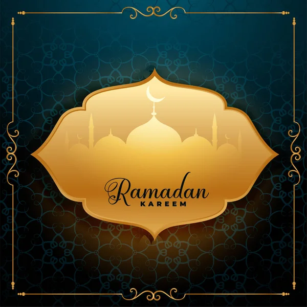 Incrível ramadan kareem saudação fundo —  Vetores de Stock