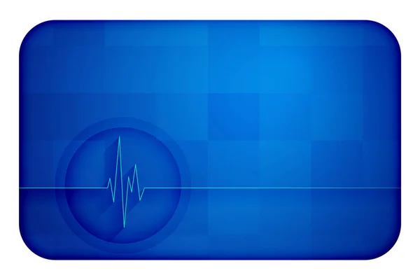 Fondo médico cardiograma diagrama de latidos cardíacos — Vector de stock