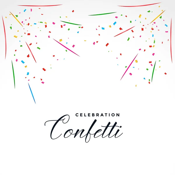 Confetti explosión fiesta celebración fondo — Vector de stock