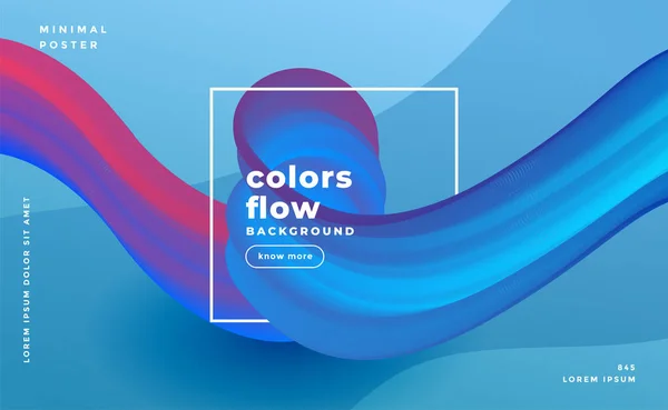 Absztrakt színek áramlási hullám összetétele háttér — Stock Vector