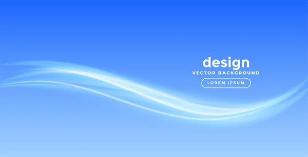 Elegante diseño de fondo de onda azul — Vector de stock