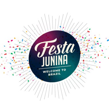 geleneksel festa junina kutlama konfeti arka plan