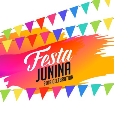 renkli festa junina kutlama arka plan