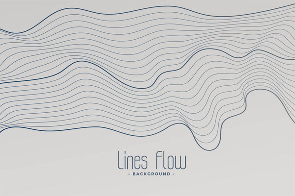 абстрактный контурный стиль линии фона
