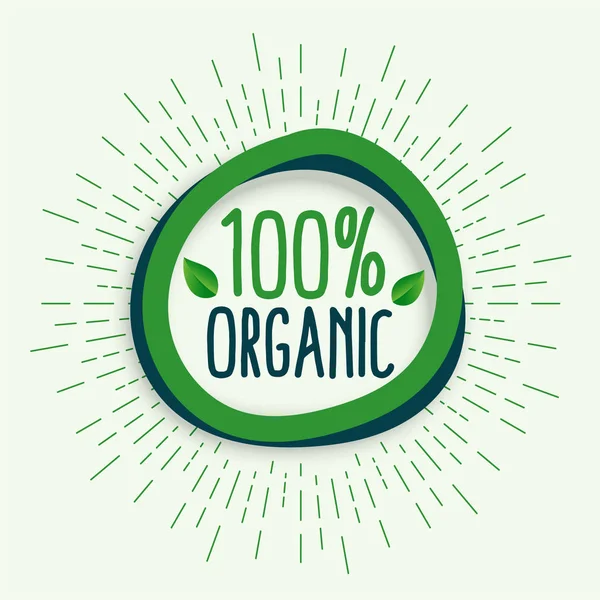 Logotipo del símbolo de alimentos orgánicos naturales sanos frescos icono — Vector de stock