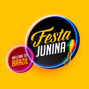 modern festa junina şık afiş tasarımı