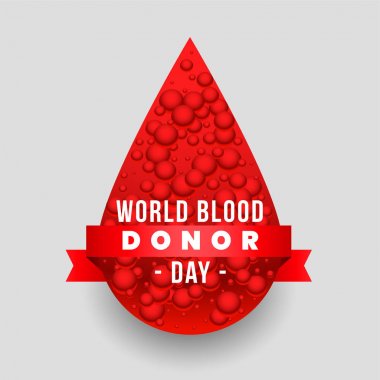 Dünya kan bağışı günü konsepti tasarımı