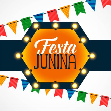 festa junina kutlama ampuller dekorasyon