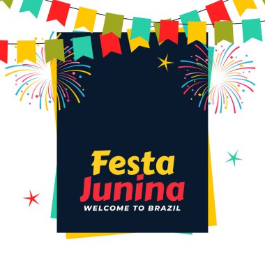 brezilya festa junina kutlama arka plan