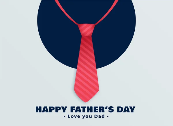 Glückliche Väter Tag rote Krawatte Hintergrund — Stockvektor