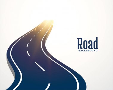 winding road curve path background clipart