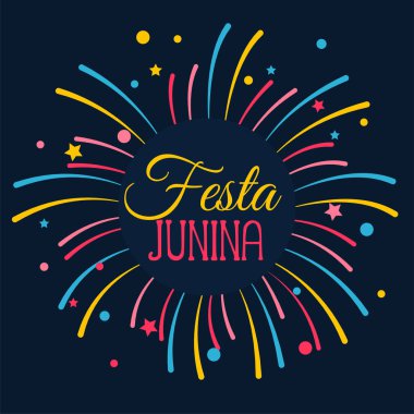 festa junina kutlama kartı tasarımı