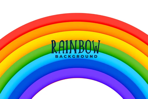 Gebogen regenboog kleurrijke achtergrond ontwerp — Stockvector