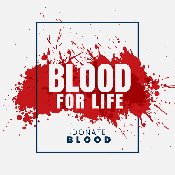 Sangue para fundo conceito de vida — Vetor de Stock