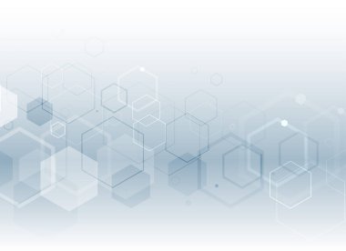 metin alanı ile altıgen tıbbi stil arka plan