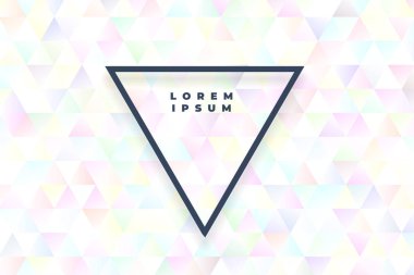yumuşak renk tonları ile soyut beyaz üçgenler arka plan