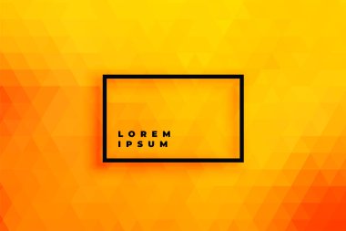 parlak turuncu üçgen arka plan tasarımı