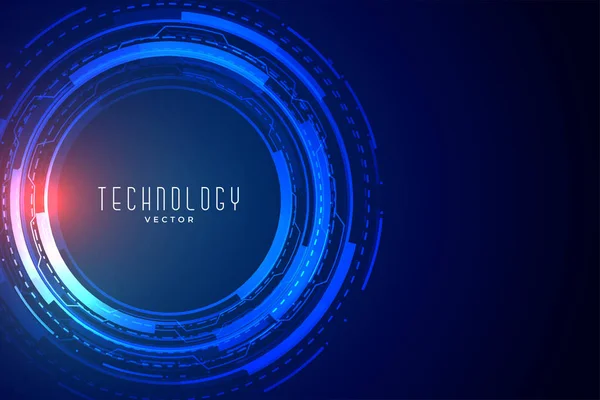 Tecnologia futuristica banner di visualizzazione dei dati — Vettoriale Stock