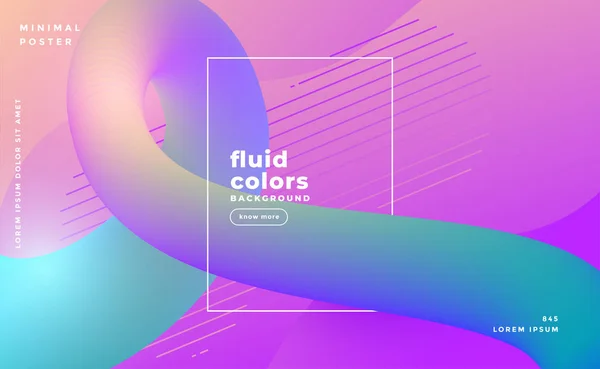Fond moderne boucle de couleur fluide — Image vectorielle
