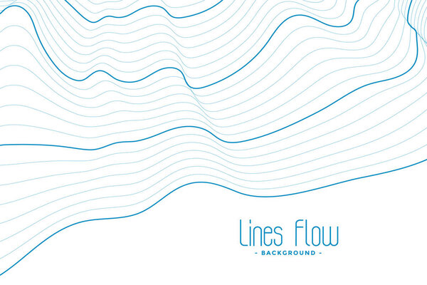 абстрактный белый фон с синими контурными линиями
