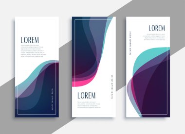 soyut şeffaf eğri, pankart dizaynını şekillendirir