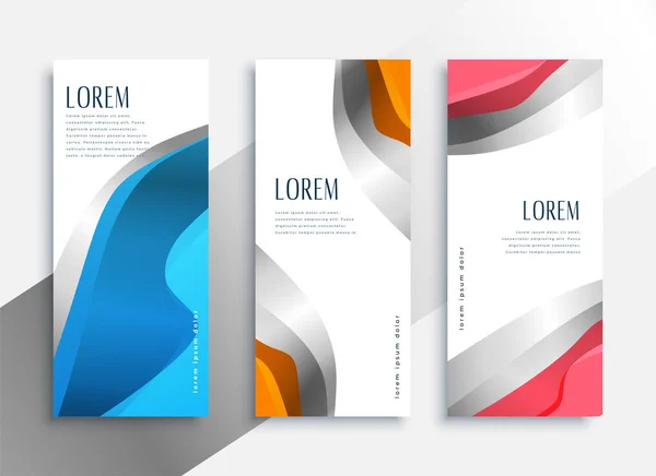 Forma abstracta banner diseño conjunto — Vector de stock