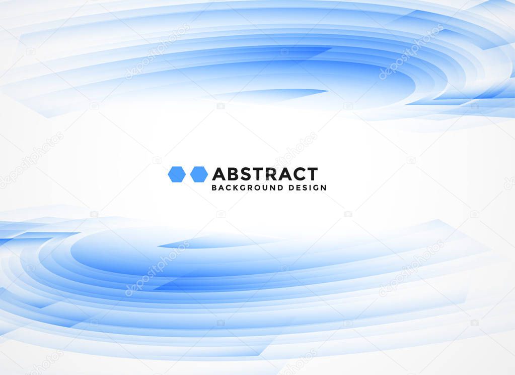 abstract blue wavy shapes background