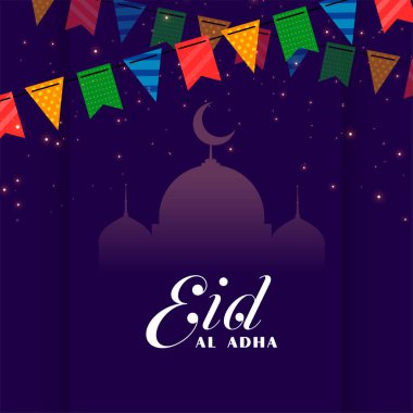 Dekoratif Eid al Adha Festival tebrik arka plan