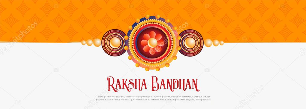 happy raksha bandhan festival banner design