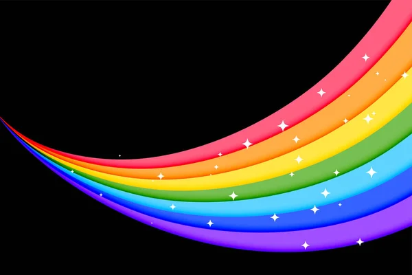 Lindo arco-íris linhas coloridas fundo — Vetor de Stock
