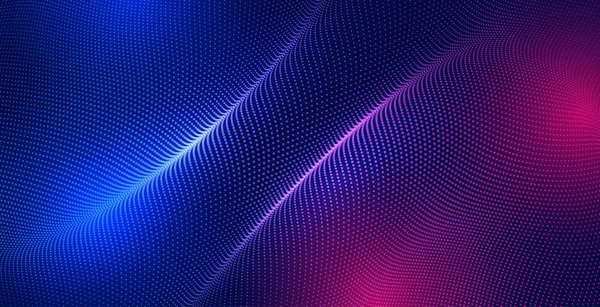 光効果を持つ抽象的な粒子の背景 — ストックベクタ