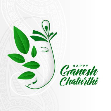 ganesh chaturthi için çevre dostu ganesh ji konsept tasarımı