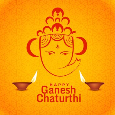 mutlu ganesh chaturthi festival tebrik tasarım diya ile