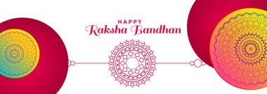 raksha bandhan festivali için dekoratif afiş tasarımı