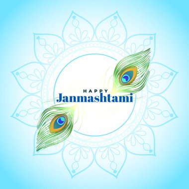 mutlu janmashtami güzel hindu festivali tebrik tasarım