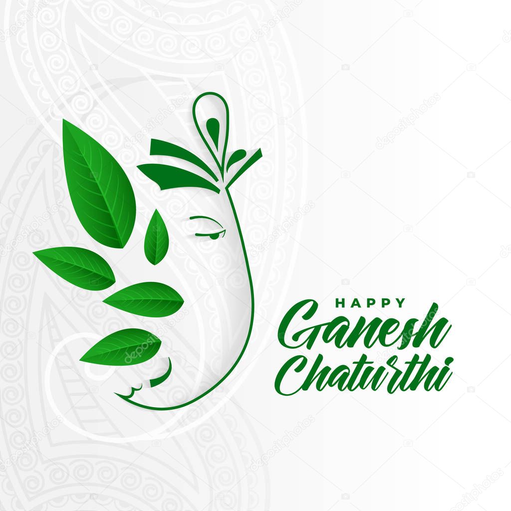eco friendly ganesh ji concept design for ganesh chaturthi
