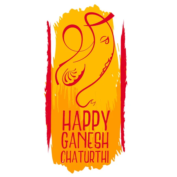 Feliz ganesh chaturthi criativo festival fundo —  Vetores de Stock