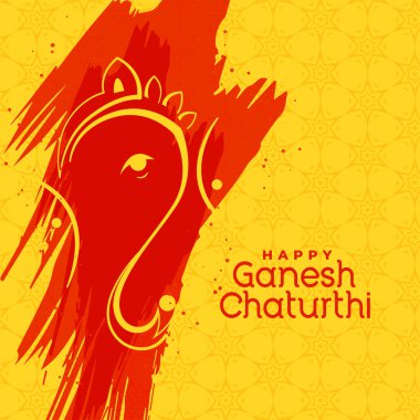 hindu lord ganesha festivali tebrik arka plan