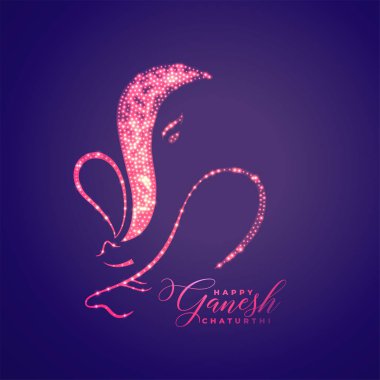 lord ganesha ışıltılar yaratıcı tasarım ile yapılan