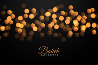 altın bokeh efektli siyah arkaplan