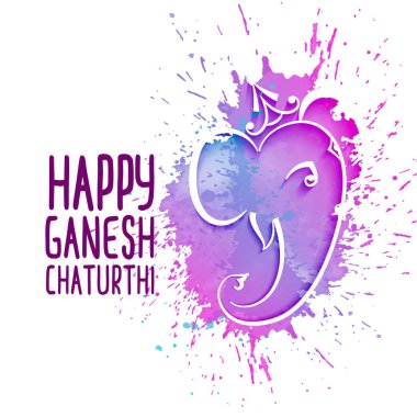 soyut sanatsal lord ganesha tasarım festivali tebrik