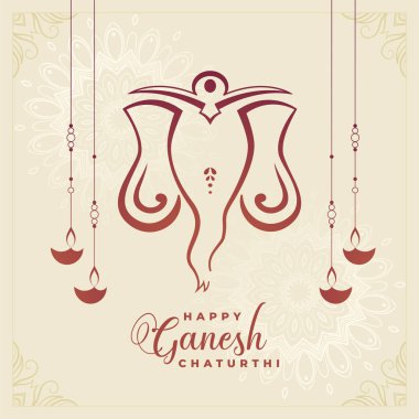 geleneksel mutlu ganesh chaturthi festival kutlama backgrou